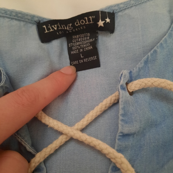 Living Doll blue dress - Picture 4 of 4